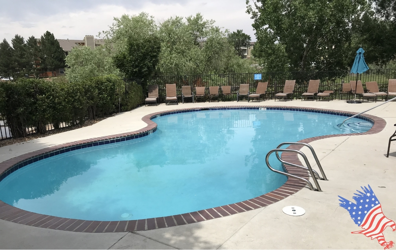 Commercial pool serviced by Patriot Pool and Spa