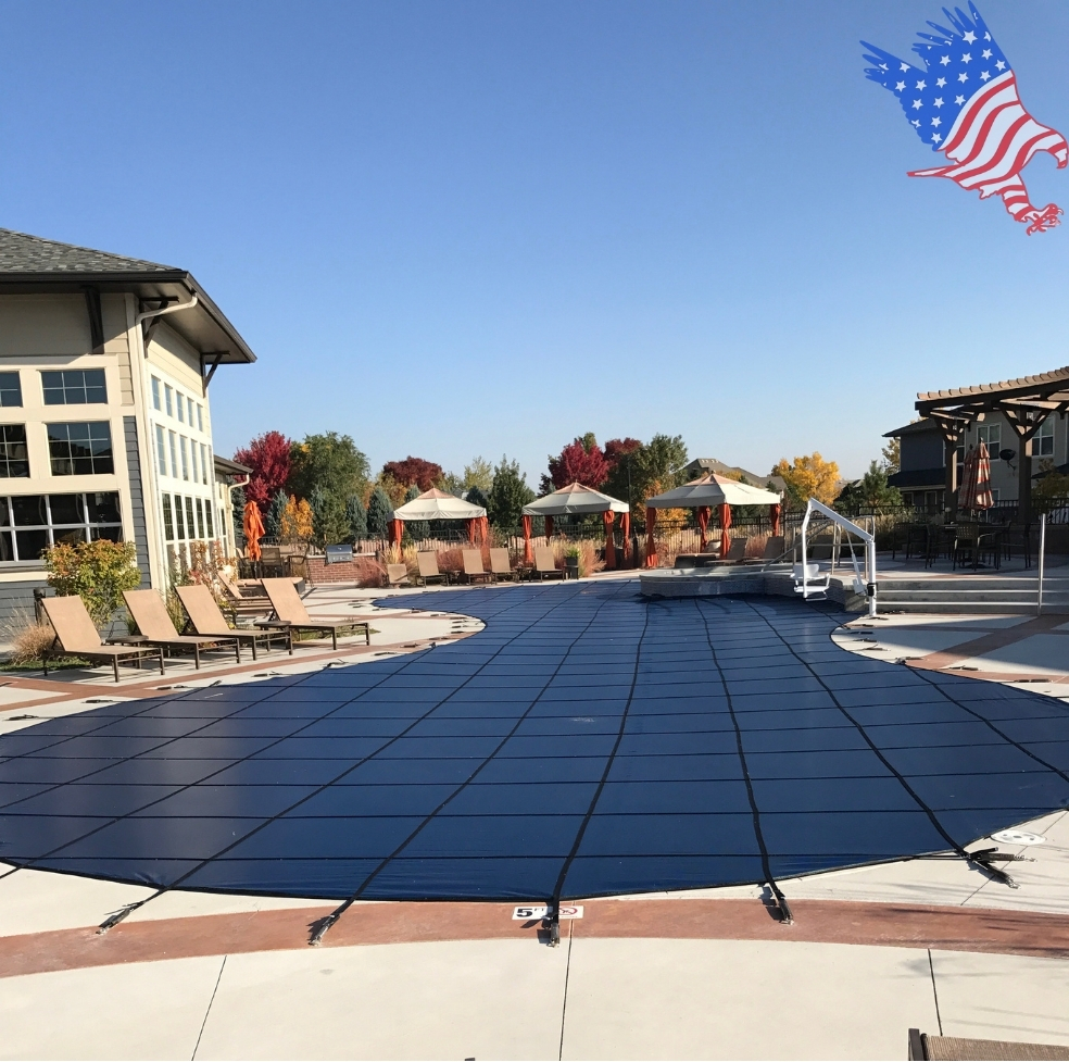 Commercial pool serviced by Patriot Pool and Spa